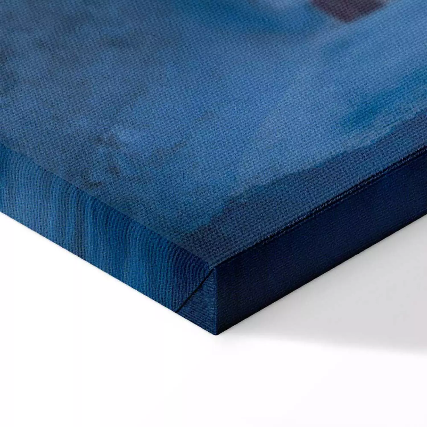Canvas Print Architecture of Blue Vertical - Arab stairs in Morocco