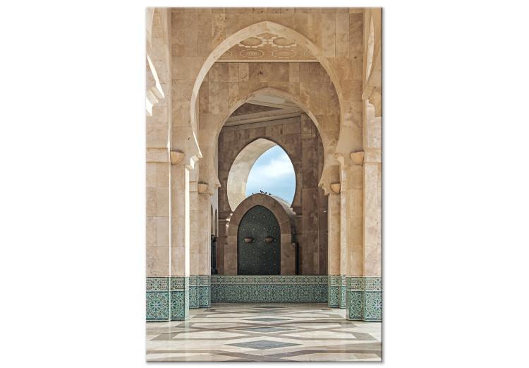 Canvas Stone Arches (1-piece) Vertical - Arab architecture in Morocco
