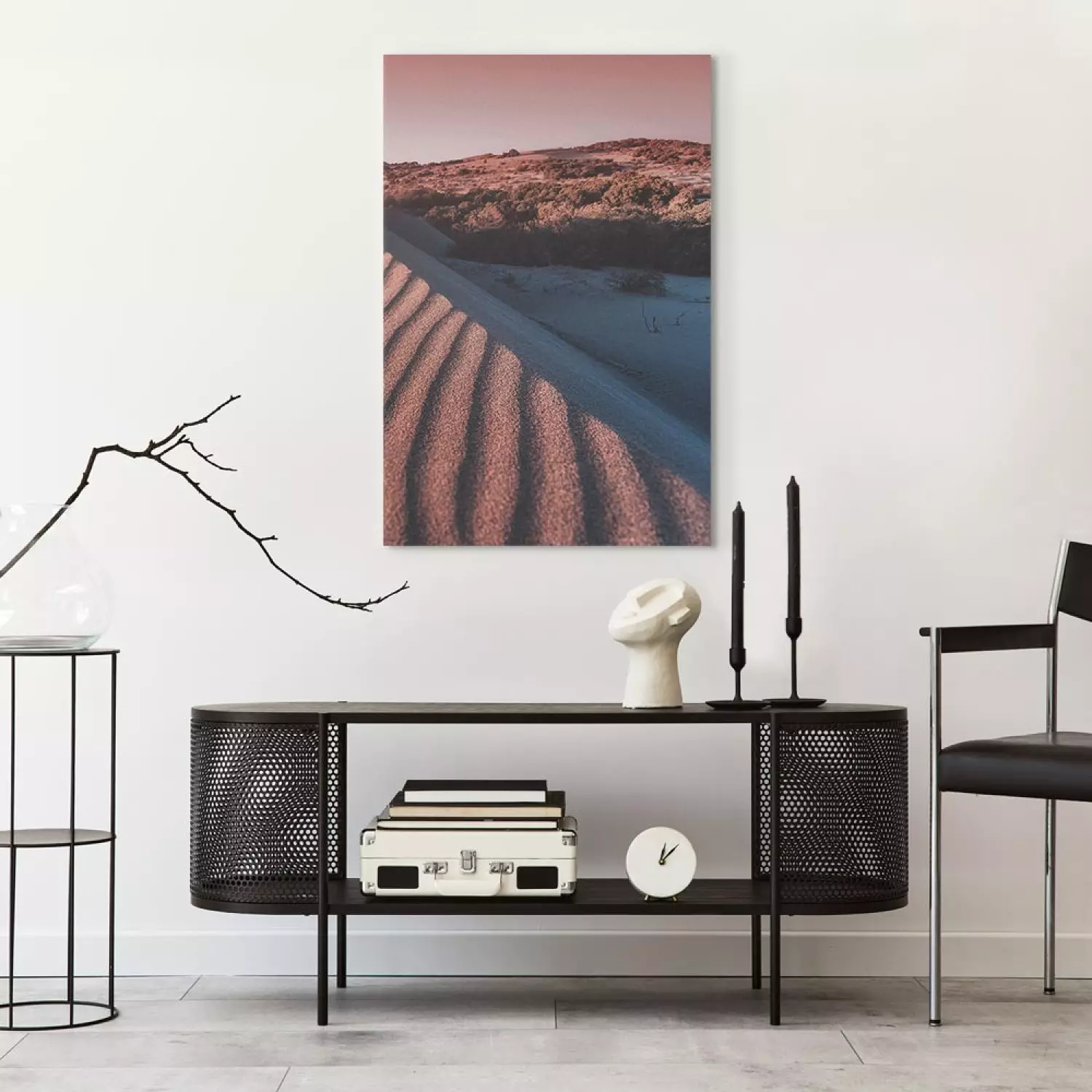 Canvas Pink Sands Vertical - landscape of the Arab desert