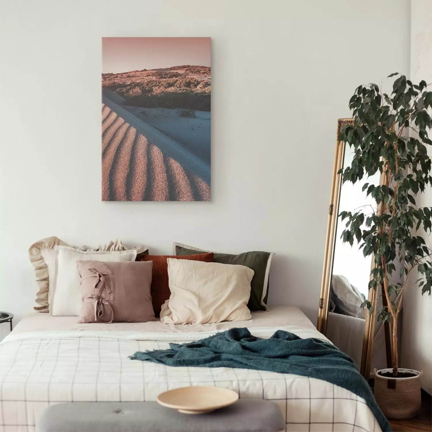 Canvas Pink Sands Vertical - landscape of the Arab desert