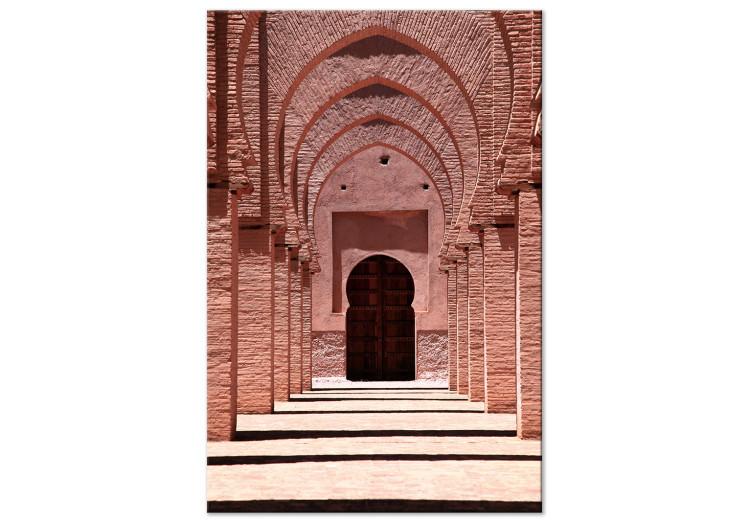 Canvas Pink Arcades (1-piece) Vertical - architecture of the Arab city