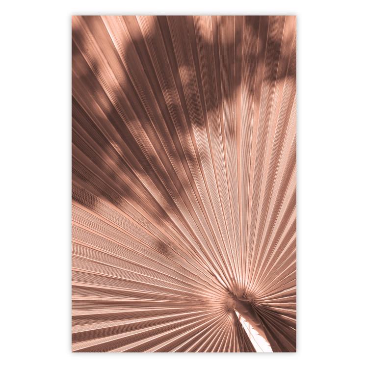 Poster Sunny Mirages - abstract and orange swirling texture