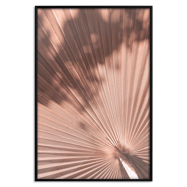 Poster Sunny Mirages - abstract and orange swirling texture