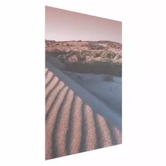 Wall Poster Pink Sands - desert landscape and plants in an orange composition