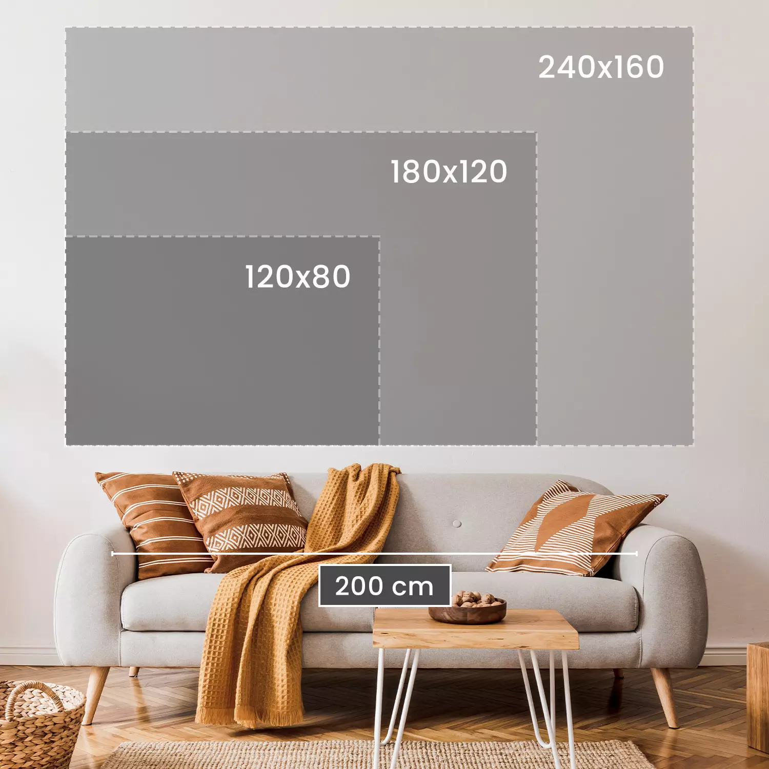 Large canvas print Height of Summer - Close-up of golden-colored grass blades on a light background