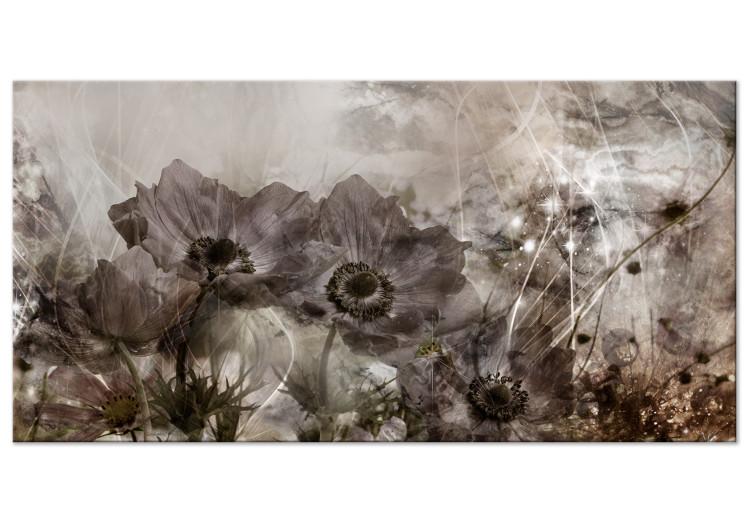 Large canvas print Anemones in Sepia II [Large Format]