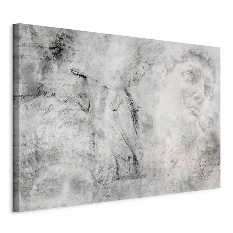 Pieses of Renaissance - Abstraction with images of sculptures