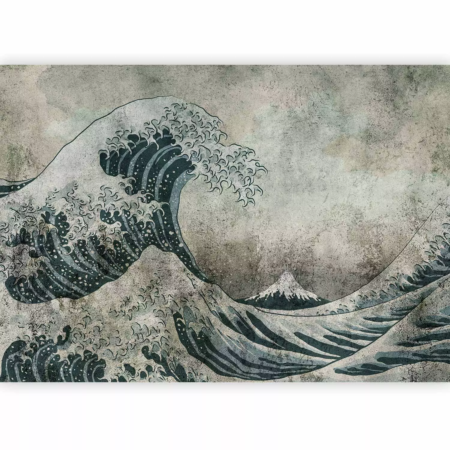 Wall Mural Great wave in Kanagawa - Japanese landscape of