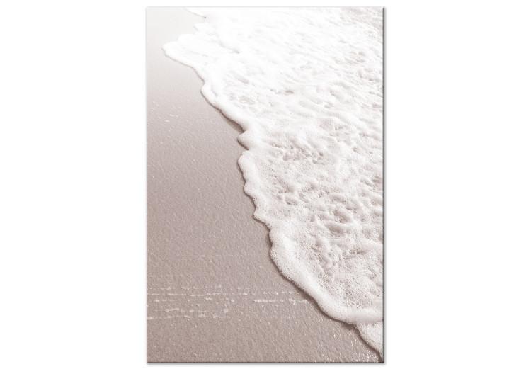 Canvas Seaside Stroll (1-piece) Vertical - summer landscape of sand and sea