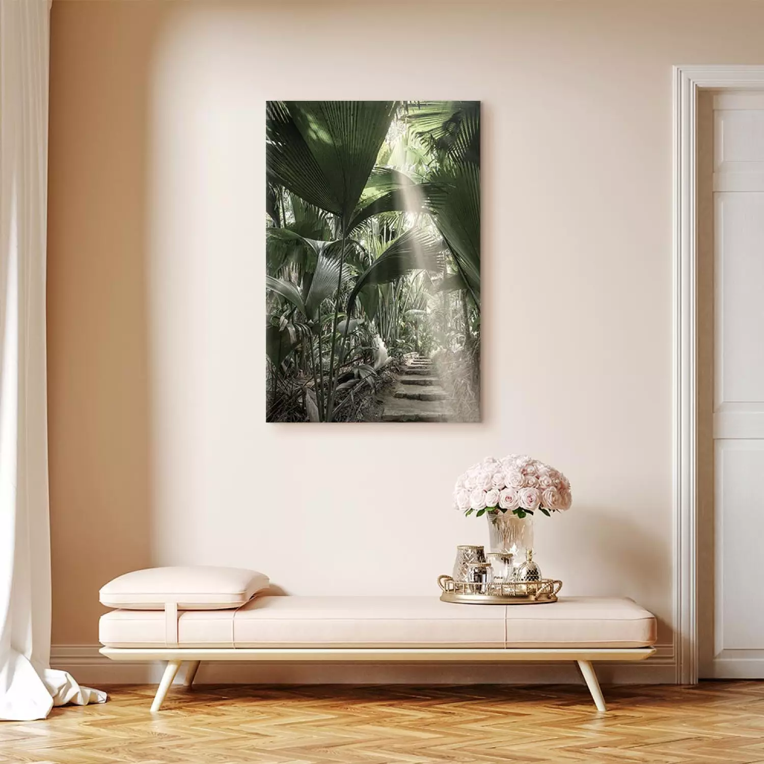 Canvas Print Bundle of Light Vertical - tropical vegetation landscape