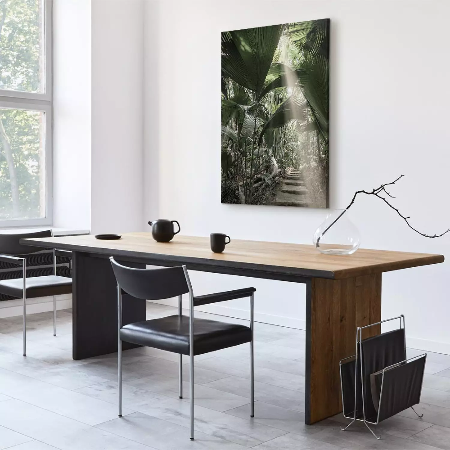 Canvas Print Bundle of Light Vertical - tropical vegetation landscape