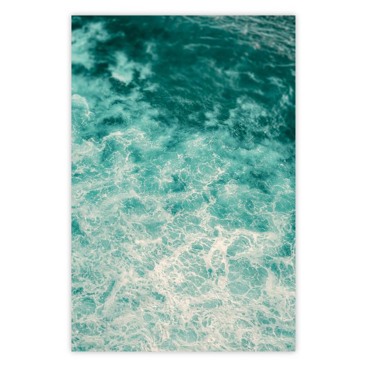 Poster Joyful Dance - seascape of turquoise water with gentle waves