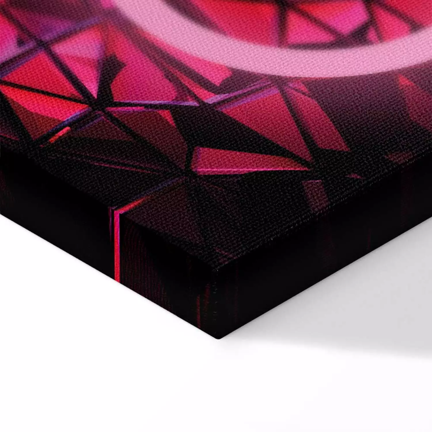 Canvas Art Print Symbols of Fun Narrow - street art of colorful shapes