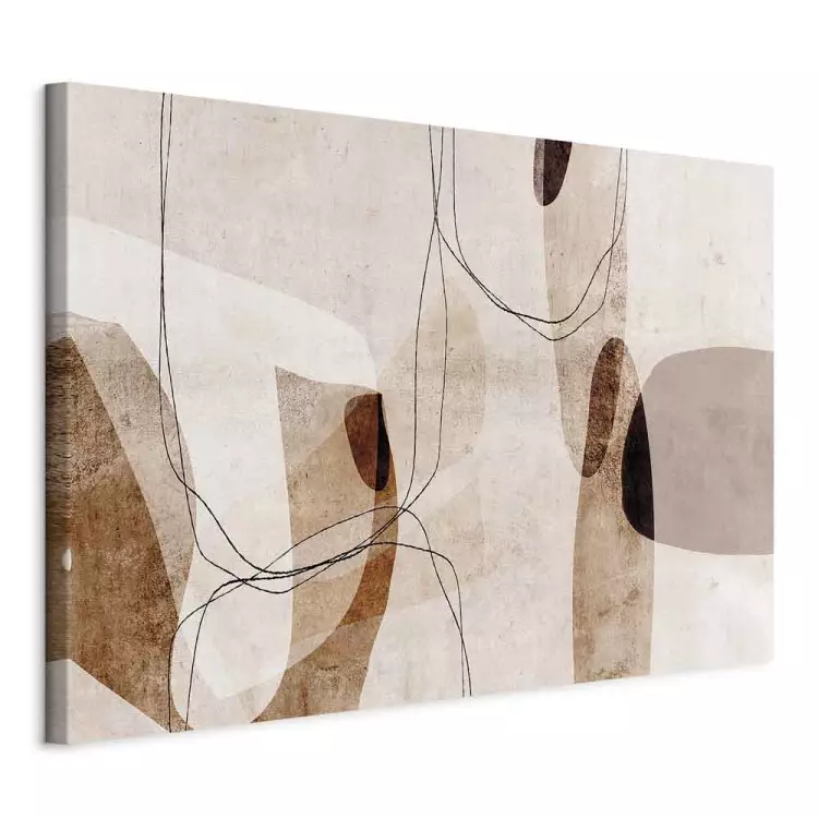 Abstraction Convection Vertical - modern beige patterns