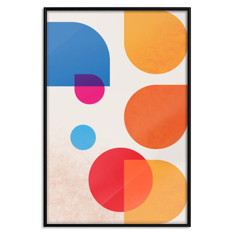 Poster Colorful Harmony - colorful geometric figures in an abstract motif