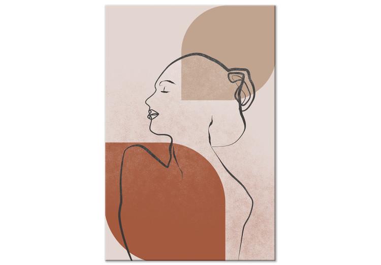 Canvas Linear feminine act - abstract, minimalist portrait