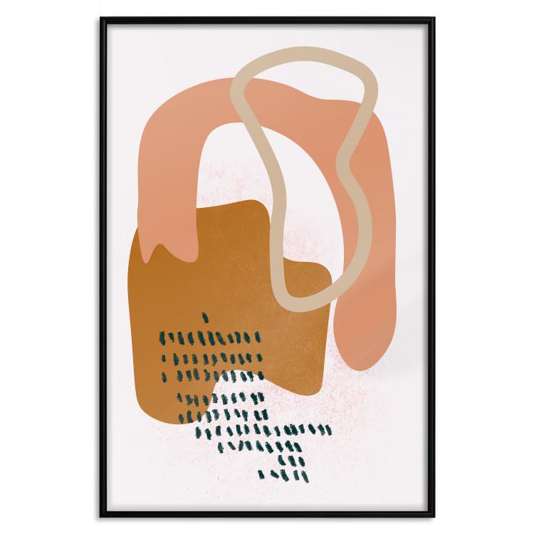 Poster Joyful Dances - abstract geometric shapes in scandi boho style