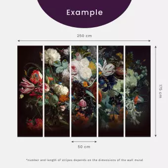 Wall Mural Metallic 3D illusion - geometric figures in a symmetrical composition