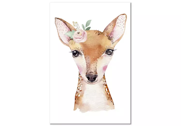 Canvas Forest Doe- a colorful animal theme inspired by fairy tales