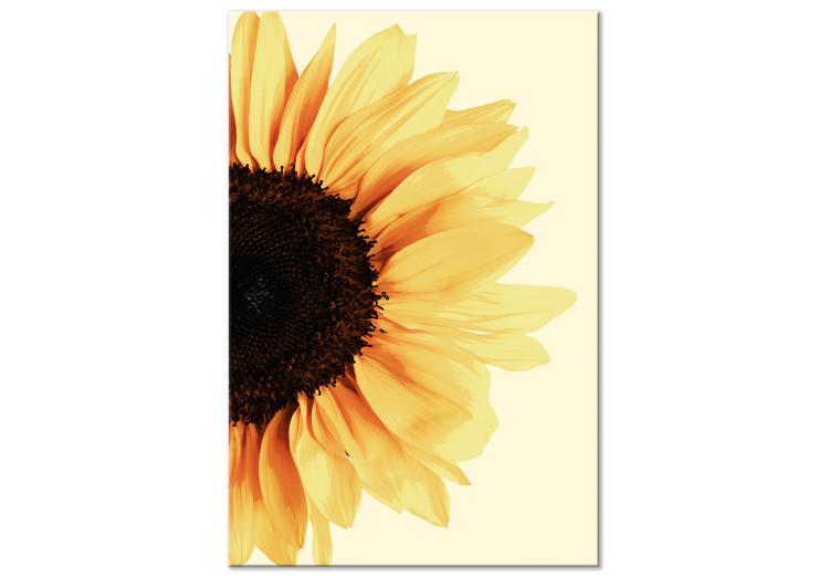 Canvas Closer to the Sun (1-piece) Vertical - sunflower in boho motif