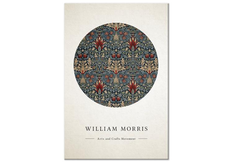 Canvas Drawing William Morrisa - abstract ornament with English inscription