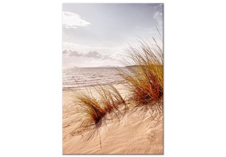 Canvas Afternoon Wind (1-piece) Vertical - beach landscape in boho style