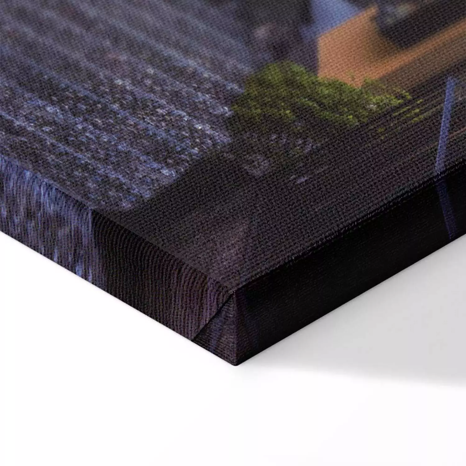 Canvas Sunny Waterfront Vertical - city architecture landscape