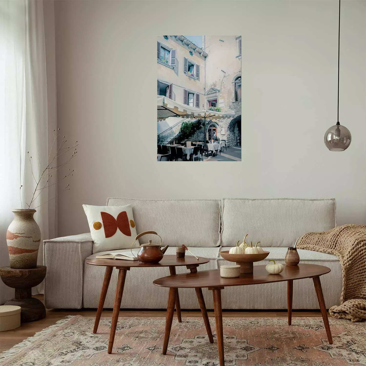 Wall Poster Italian Restaurant - charming architecture of a majestic city