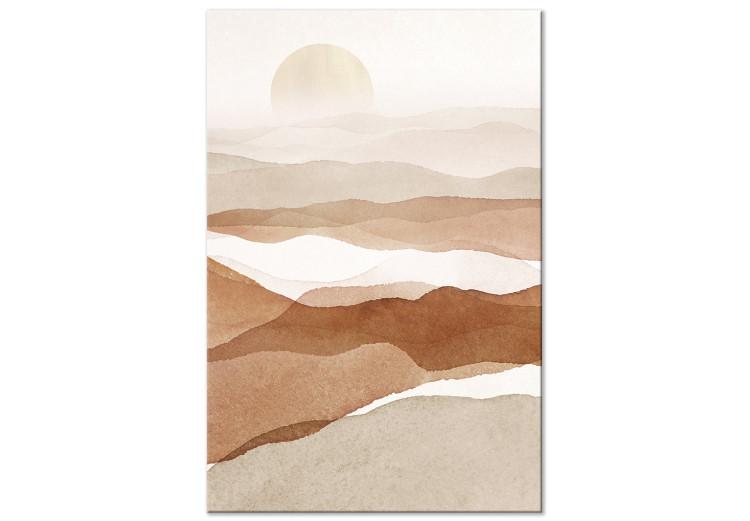 Canvas Teaching sun over the desert - Abstract Landscape in Boho style