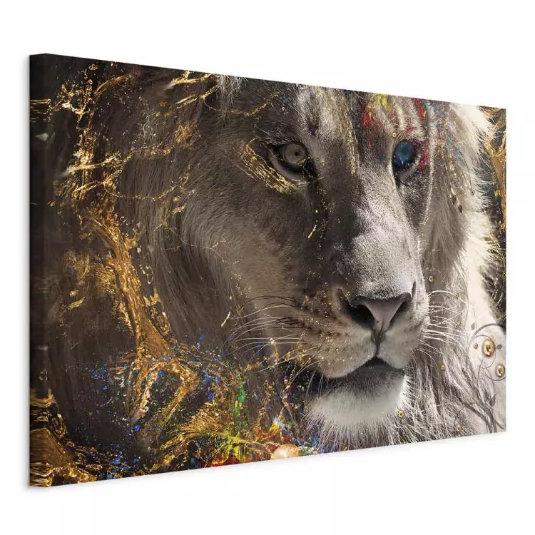 Mustafa (1-piece) Wide - exotic lion with golden accents