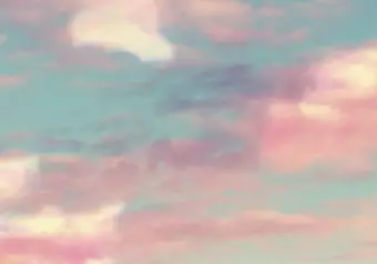 Wall Mural Colorful clouds - Blue sky with pink and white clouds Wallpaper Cropper