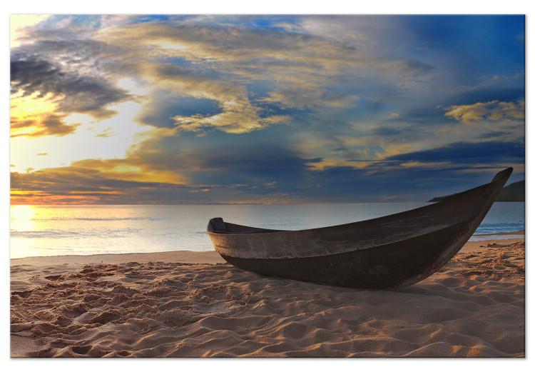 Large canvas print Boat on the Beach [Large Format]