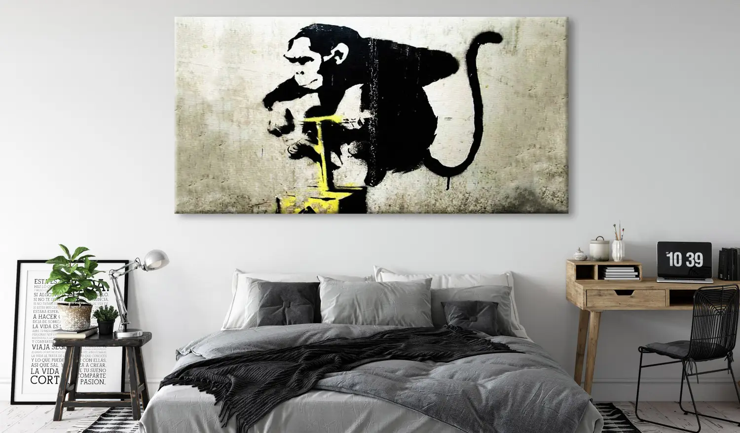 Large XXL print Monkey TNT Detonator by Banksy II - bimago