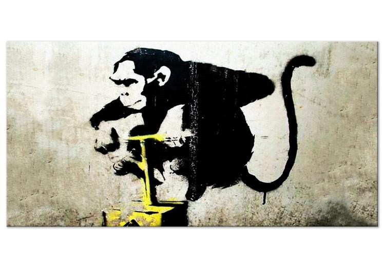 Large canvas print Monkey TNT Detonator by Banksy II [Large Format]