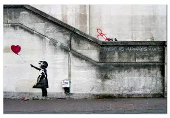 Amazon.co.jp: Banksy Girl with Ballon Dismaland, Banksy