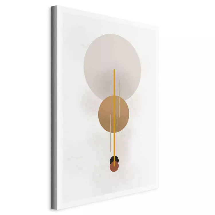 Four Wheels and Lines - Abstraction with Scandi Boho Figures