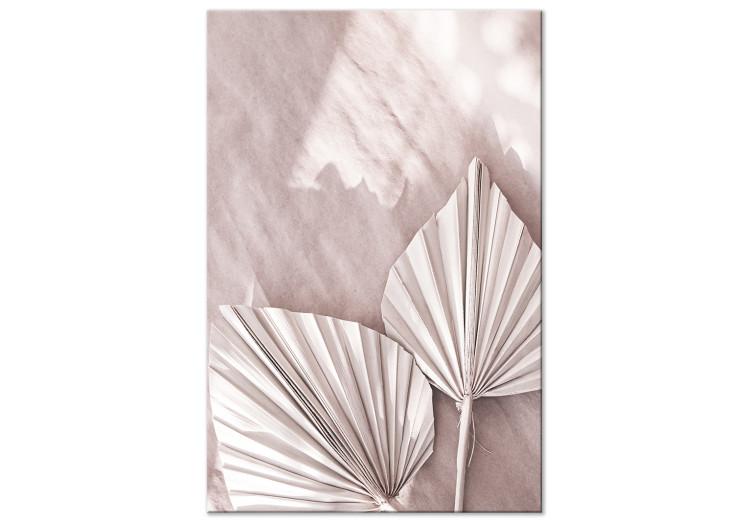 Canvas Paper leaves - Scandi Boho style composition on a light background