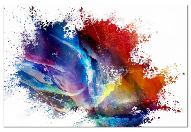 Canvas Colorful Spot (1-piece) Wide - abstract colorful puddle