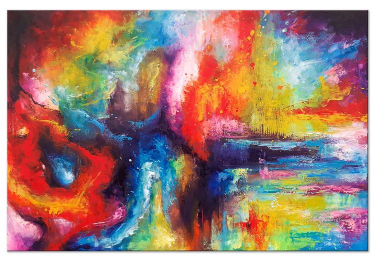 Canvas Galaxies (1-piece) Wide - artistic colorful abstraction