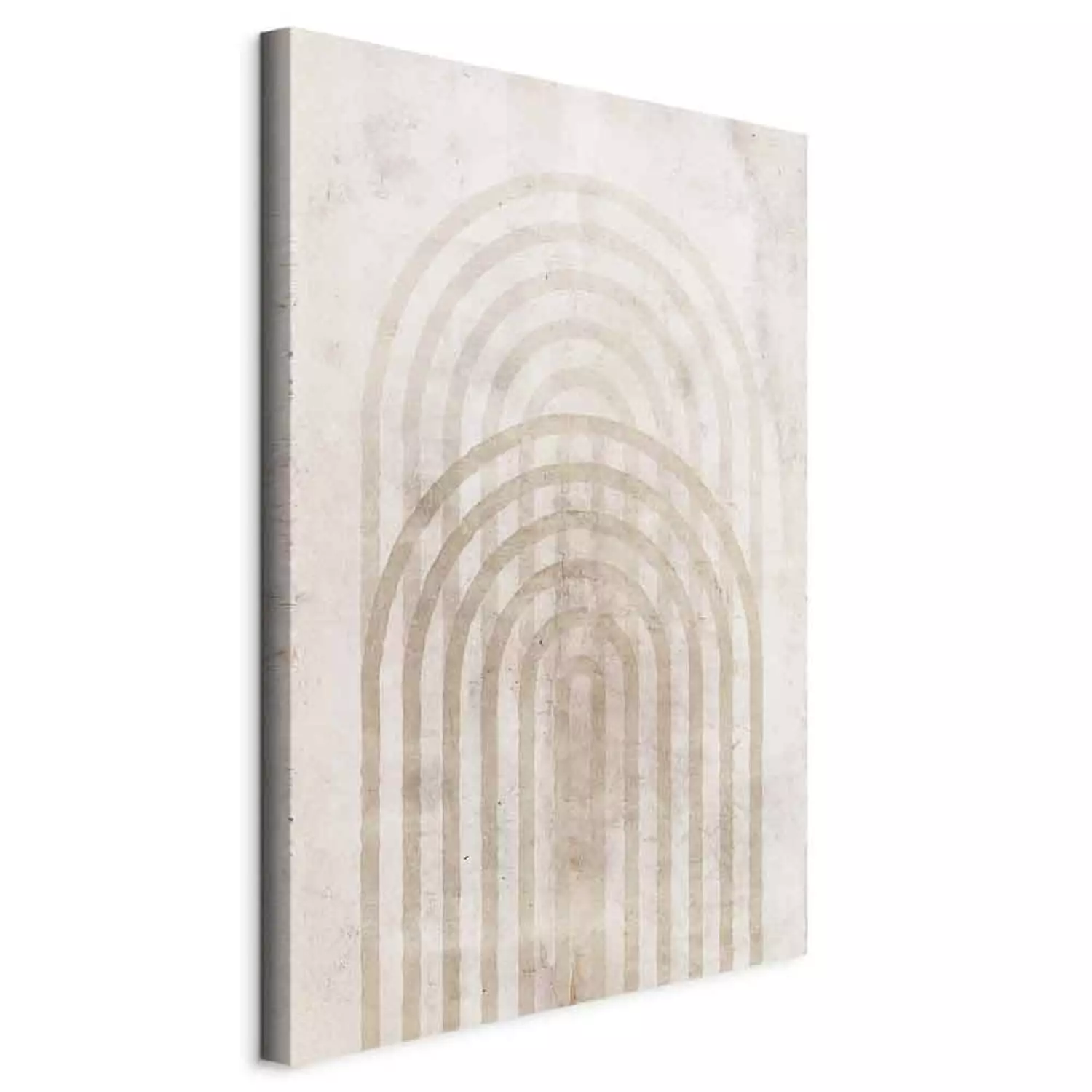 Canvas Print Brown circles - abstraction with geometric figures