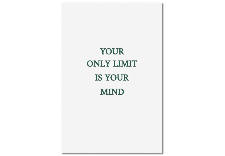Canvas Your only limit is your mind - quote in English