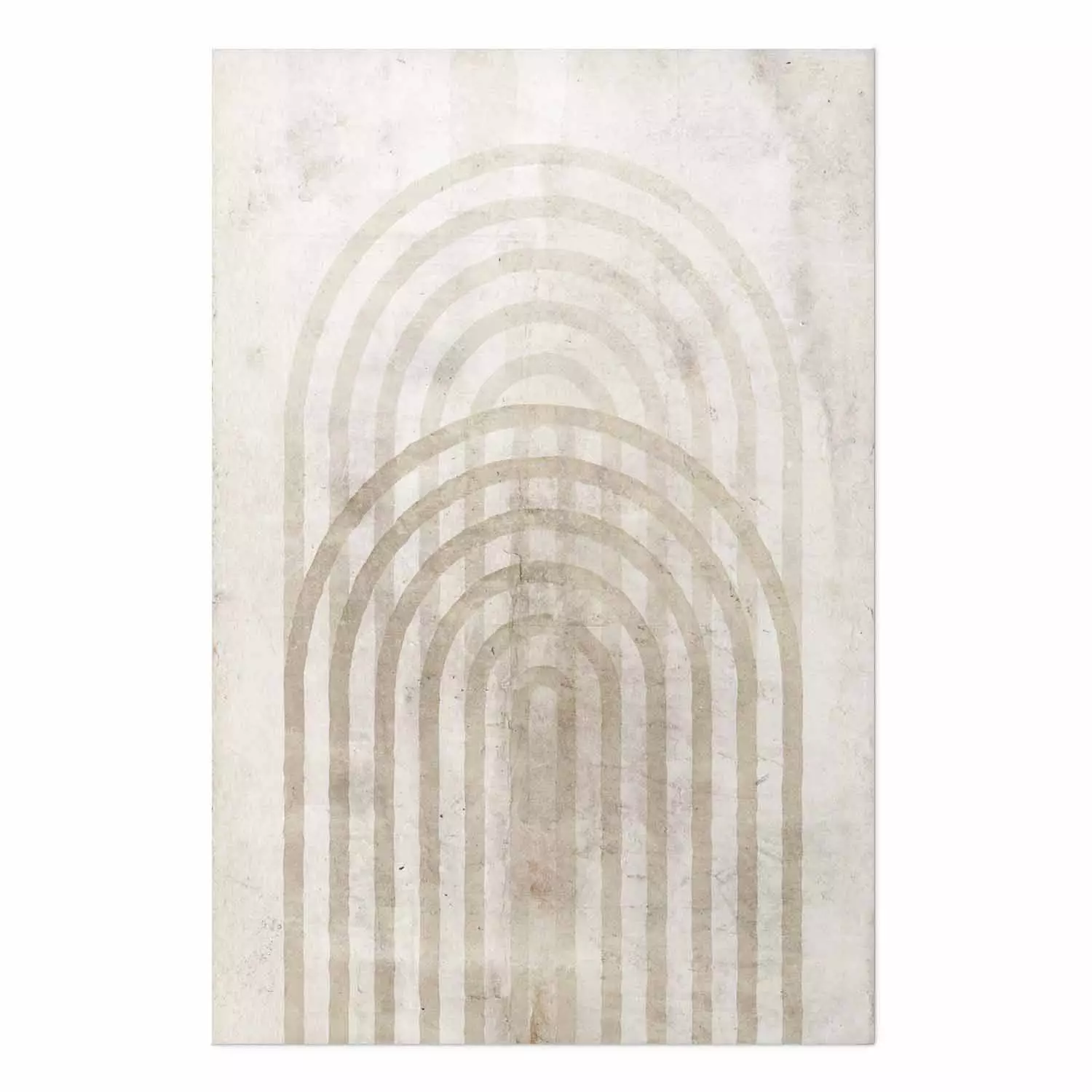 Poster Interweave - beige composition with a unique abstraction in scandi boho style