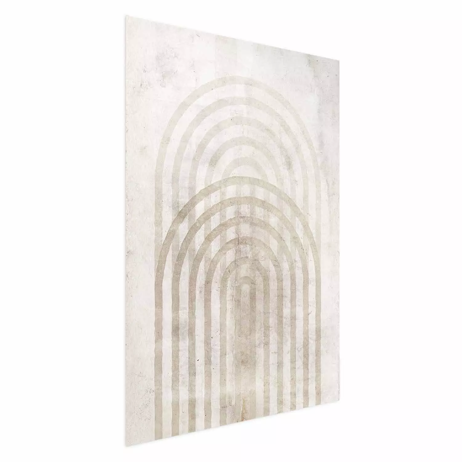 Poster Interweave - beige composition with a unique abstraction in scandi boho style