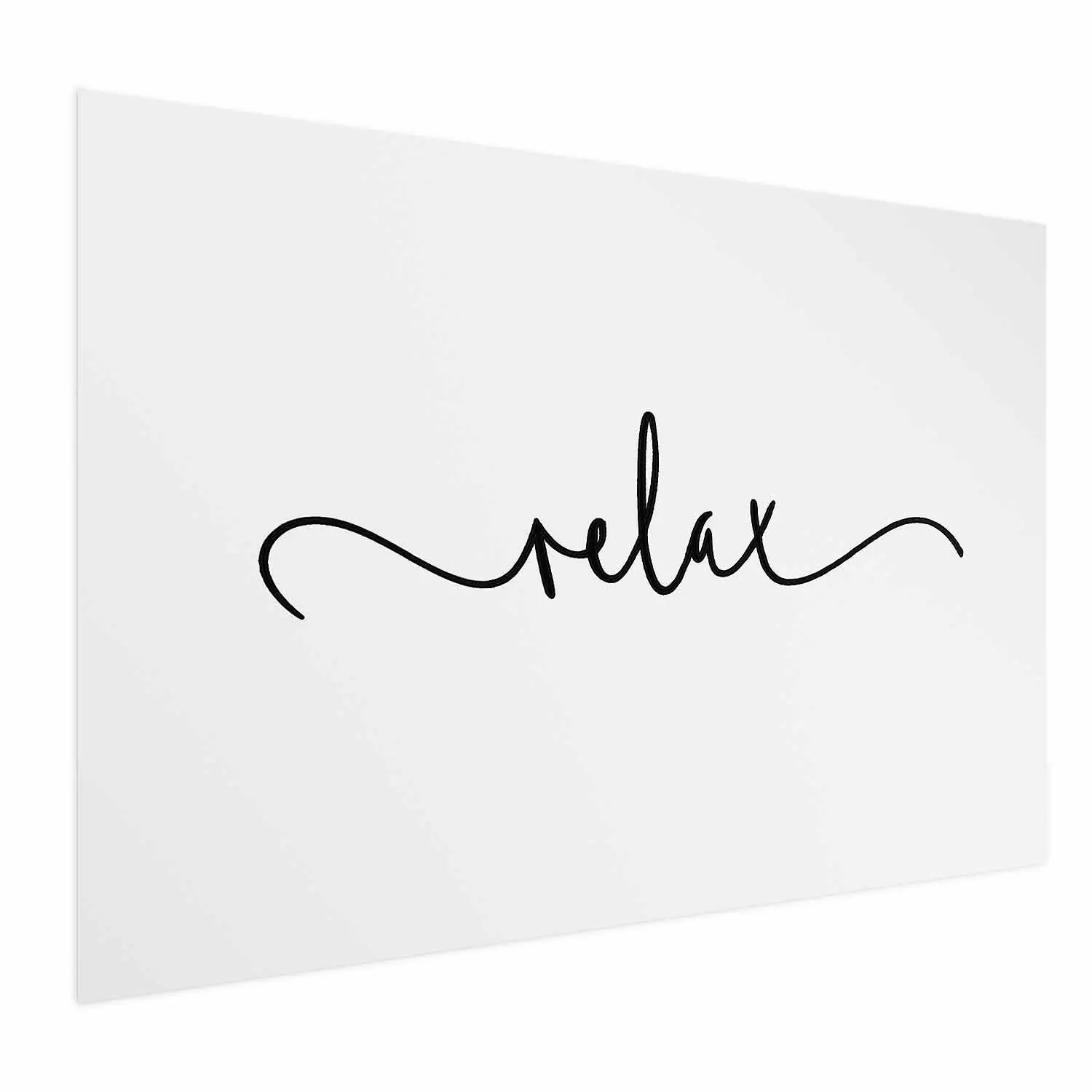 Wall Poster Relax - minimalist composition with English text