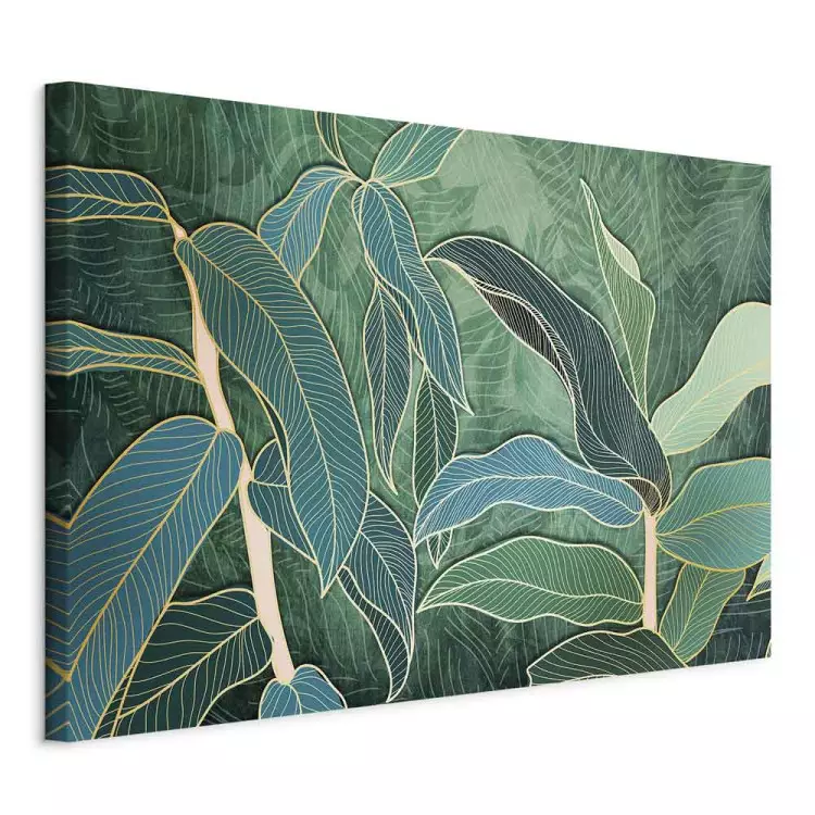 Expressive Leaves (1-piece) Wide - landscape of exotic leaves