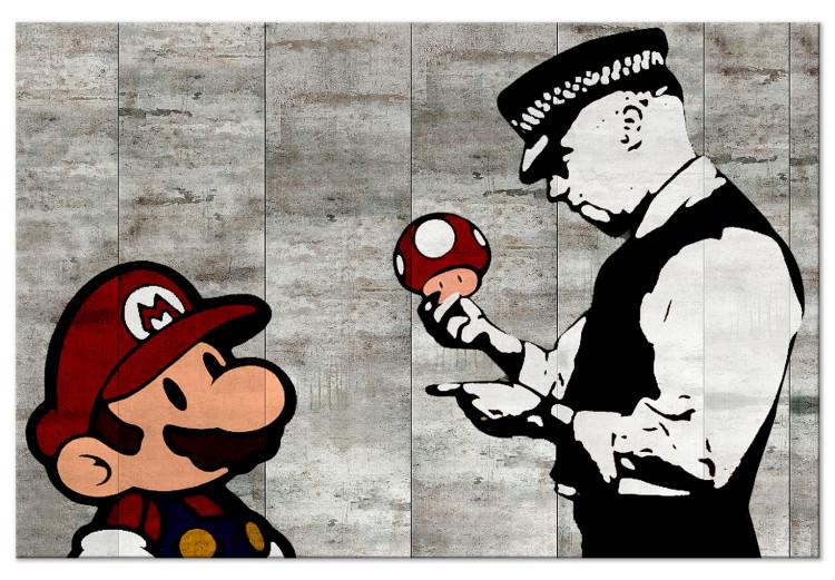 Large canvas print Banksy: Mario Bros [Large Format]
