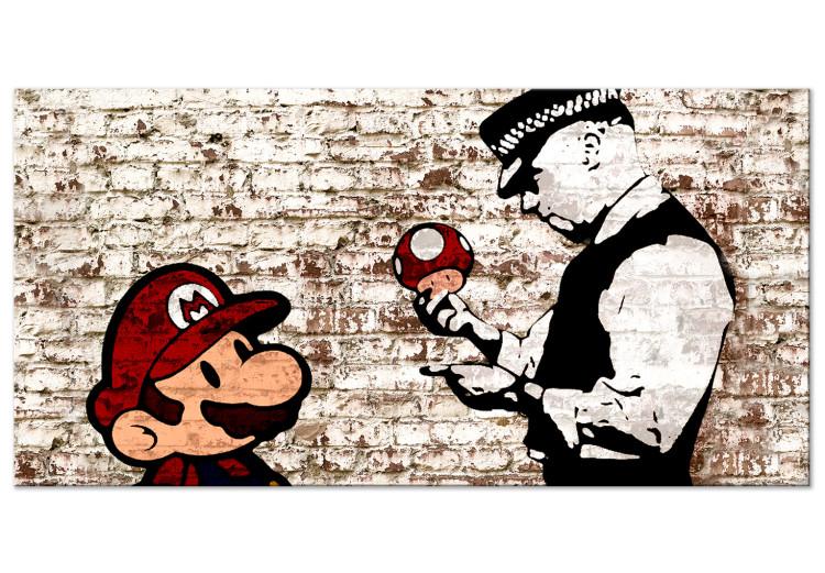 Large canvas print Mario Bros: Torn Wall II [Large Format]