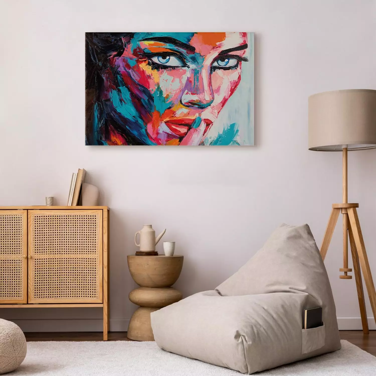 Canvas Colourful Silence Wide
