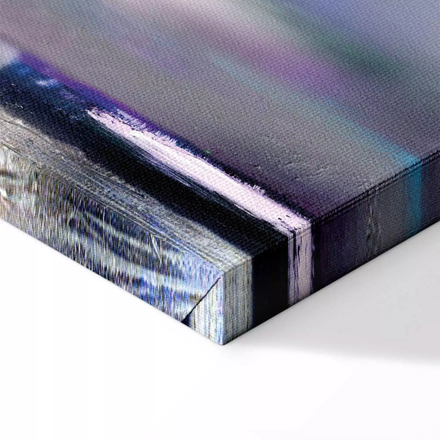 Canvas Print Purple Sunset Wide - abstraction with a hint of purple