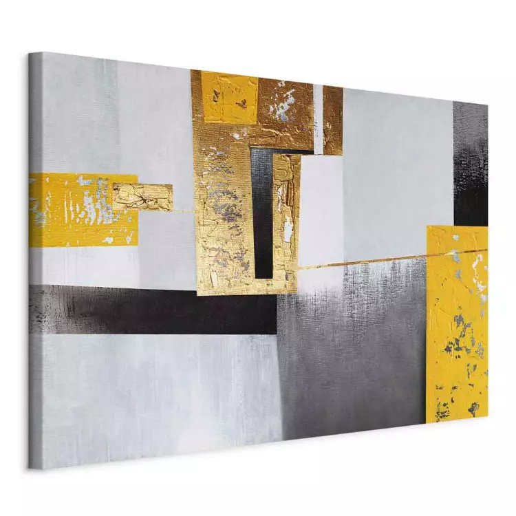 Golden Place (1-piece) Wide - modern abstraction with figures